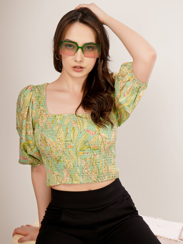 BACK KNOTTED STYLE CROP TOP
