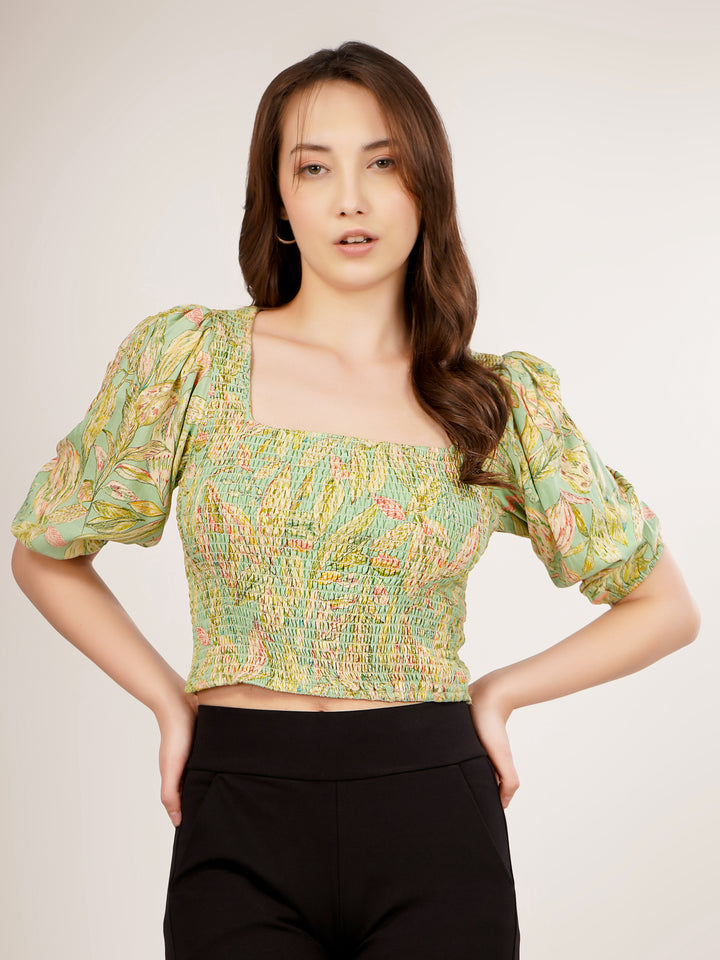 BACK KNOTTED STYLE CROP TOP