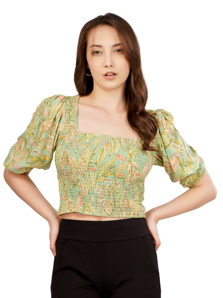 BACK KNOTTED STYLE CROP TOP