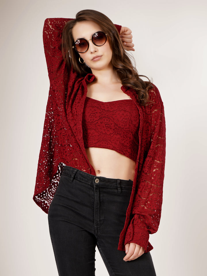 MIDNIGHT LACE ELEGANCE CO-ORD SET
