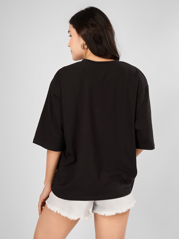 SLOUCHSTYLE TEE-BLACK