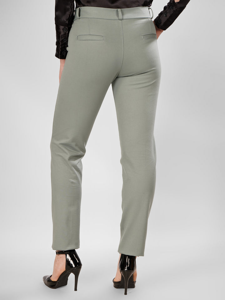 FORMAL STRAIGHT MINT GREEN COLORED TROUSER PLUS SIZE
