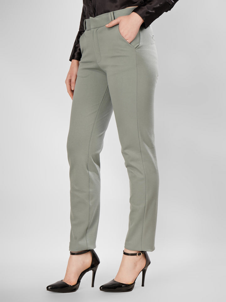 FORMAL STRAIGHT MINT GREEN COLORED TROUSER