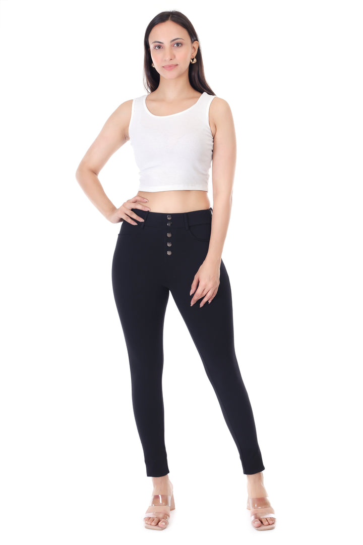 AXIS GRACE HIGH RISE BLACK JEGGING