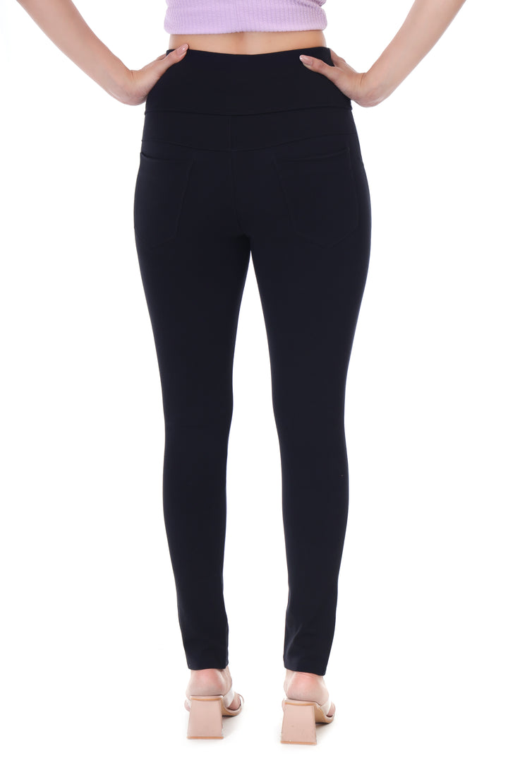 HIGH WAIST SIDE ZIP JEGGING