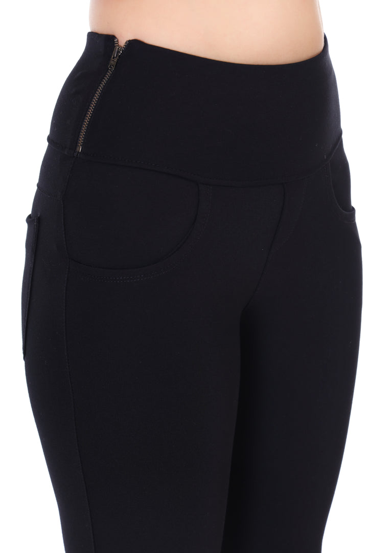 HIGH WAIST SIDE ZIP JEGGING