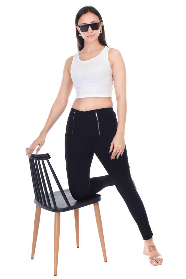 URBAN STRETCH ZIP UP JEGGING