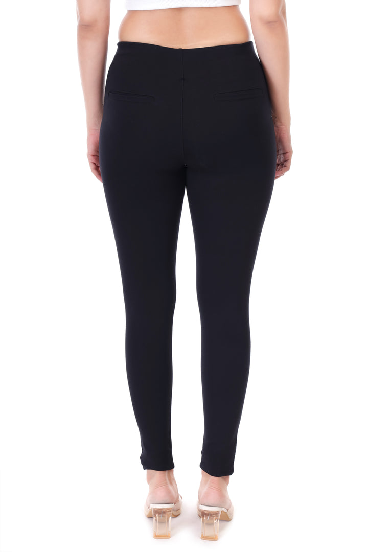 FLATLINE HIGH FIT BLACK JEGGING