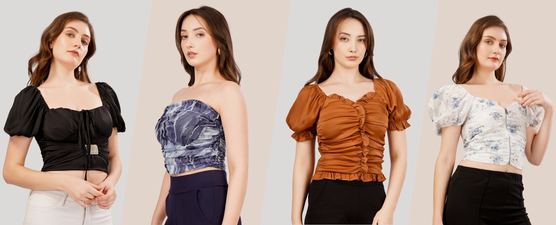 Featuring halter tops, bralettes, and puff sleeves. Express your unique style today!
