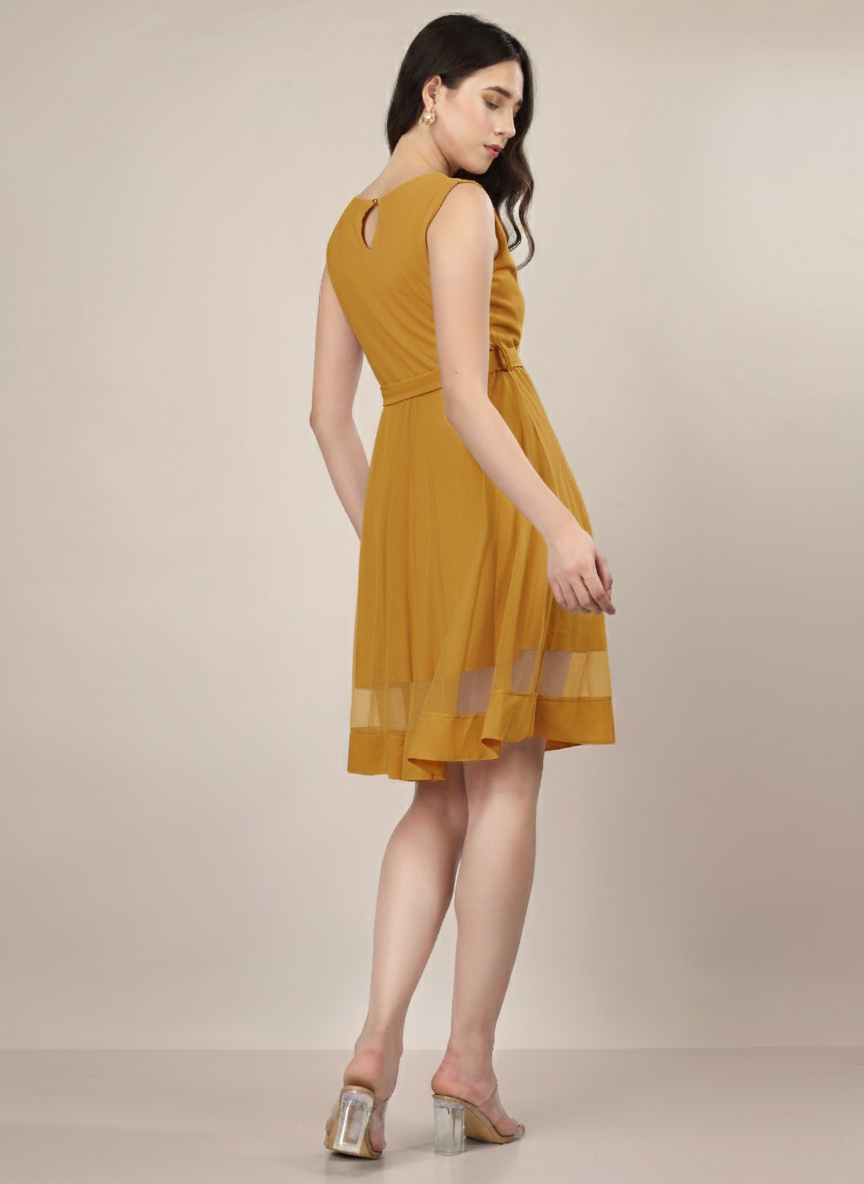 FROSTED ROSE MINI DRESS