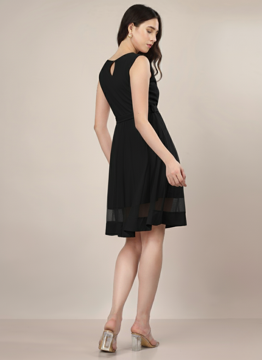 FROSTED ROSE MINI DRESS