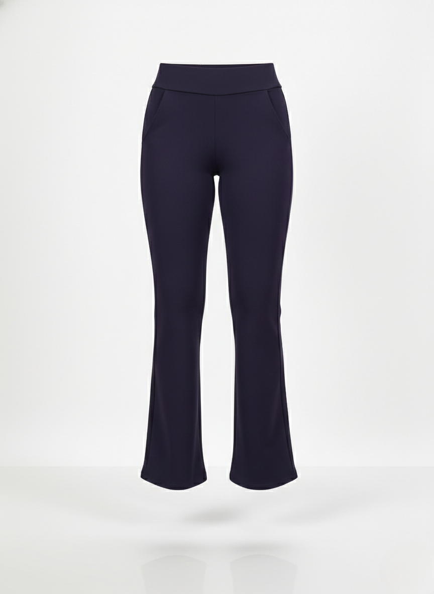 URBAN CONTOUR BELL BOTTOM HIGH WAIST NAVY BLUE TROUSER