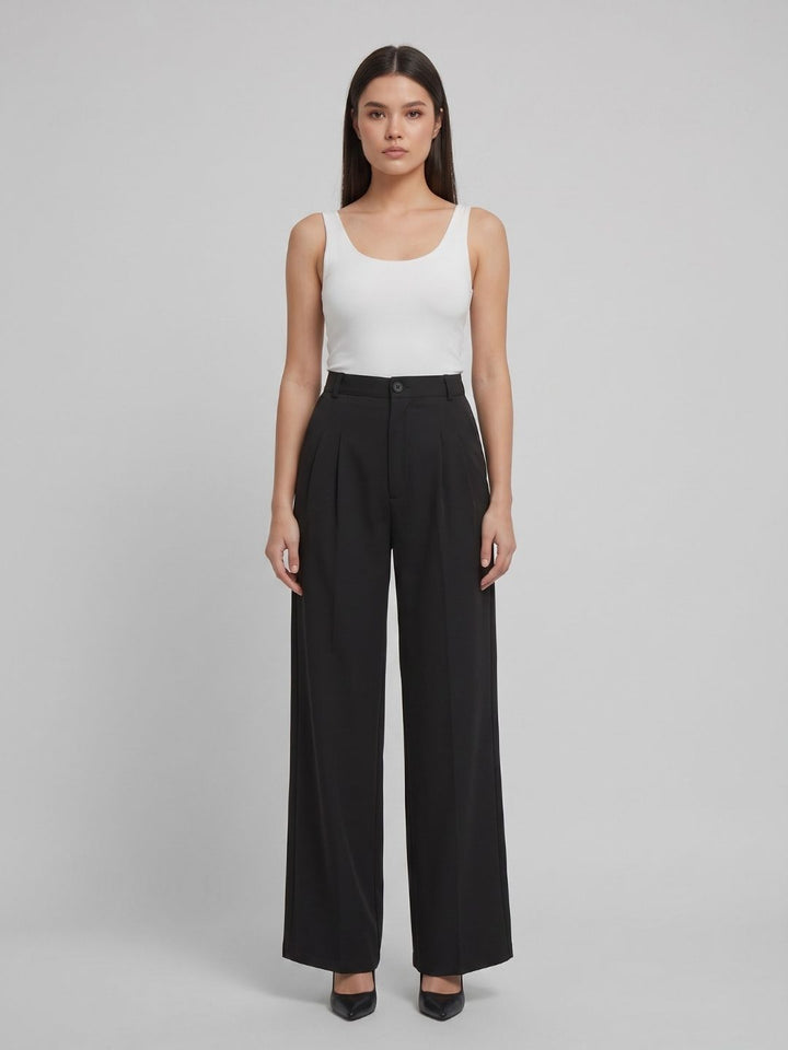 CLASSIC KOREAN DOUBLE PLEATES PANTS