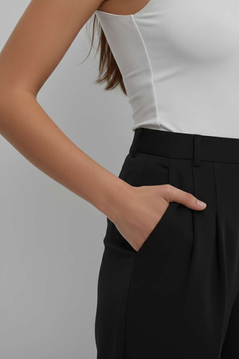 CLASSIC KOREAN DOUBLE PLEATES PANTS