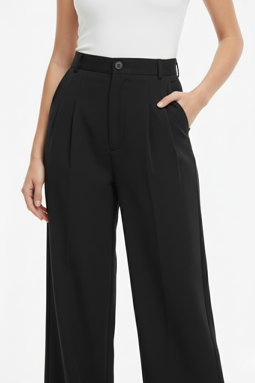 CLASSIC KOREAN DOUBLE PLEATES PANTS