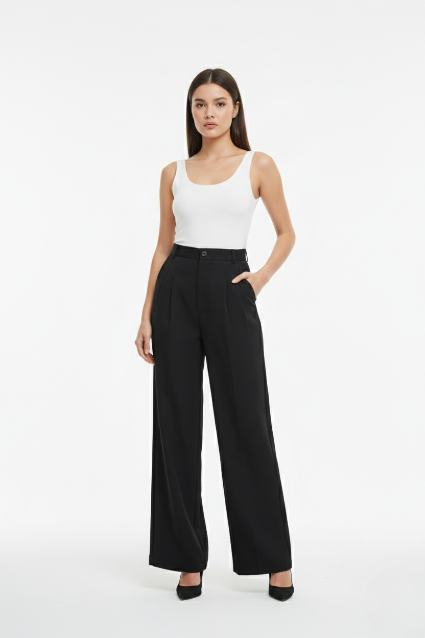 CLASSIC KOREAN DOUBLE PLEATES PANTS