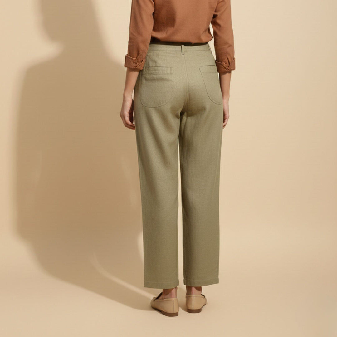BREEZE STRAIGHT-FIT LINEN PANTS