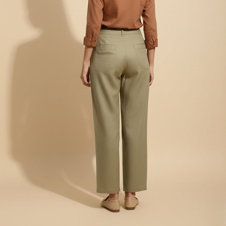 BREEZE STRAIGHT-FIT LINEN PANTS