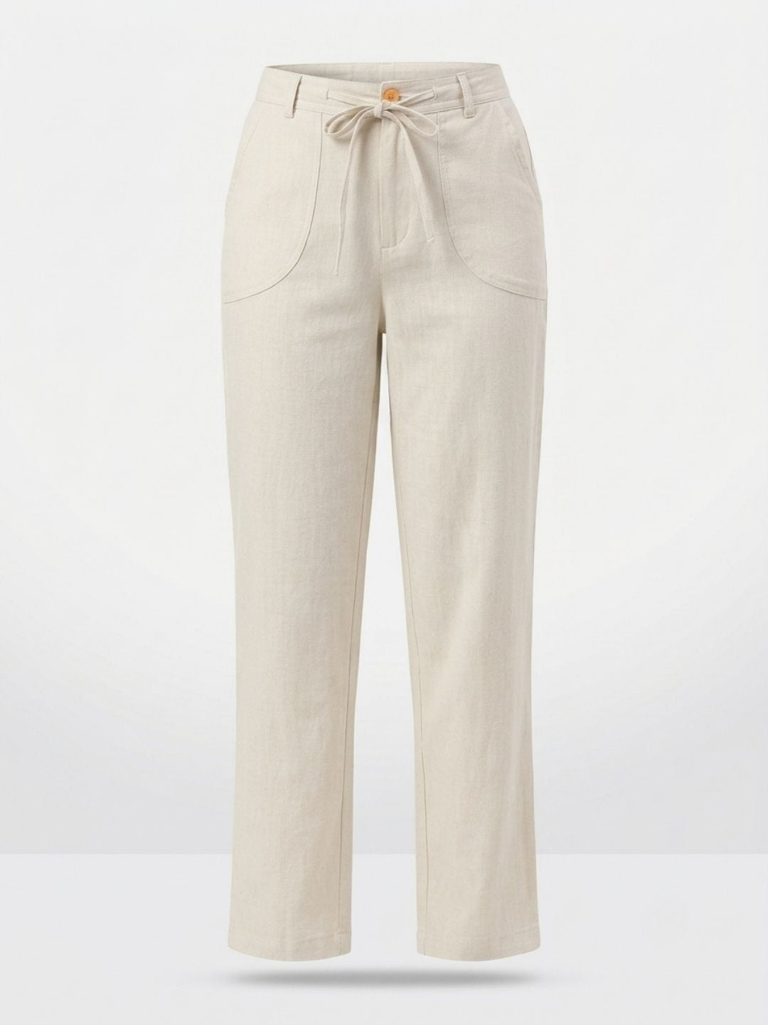IVORY BREEZE LINEN PANTS
