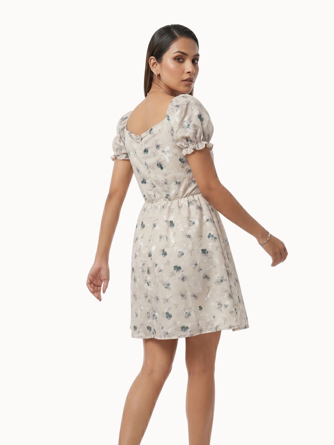FLORAL PRINTED MINI DRESS