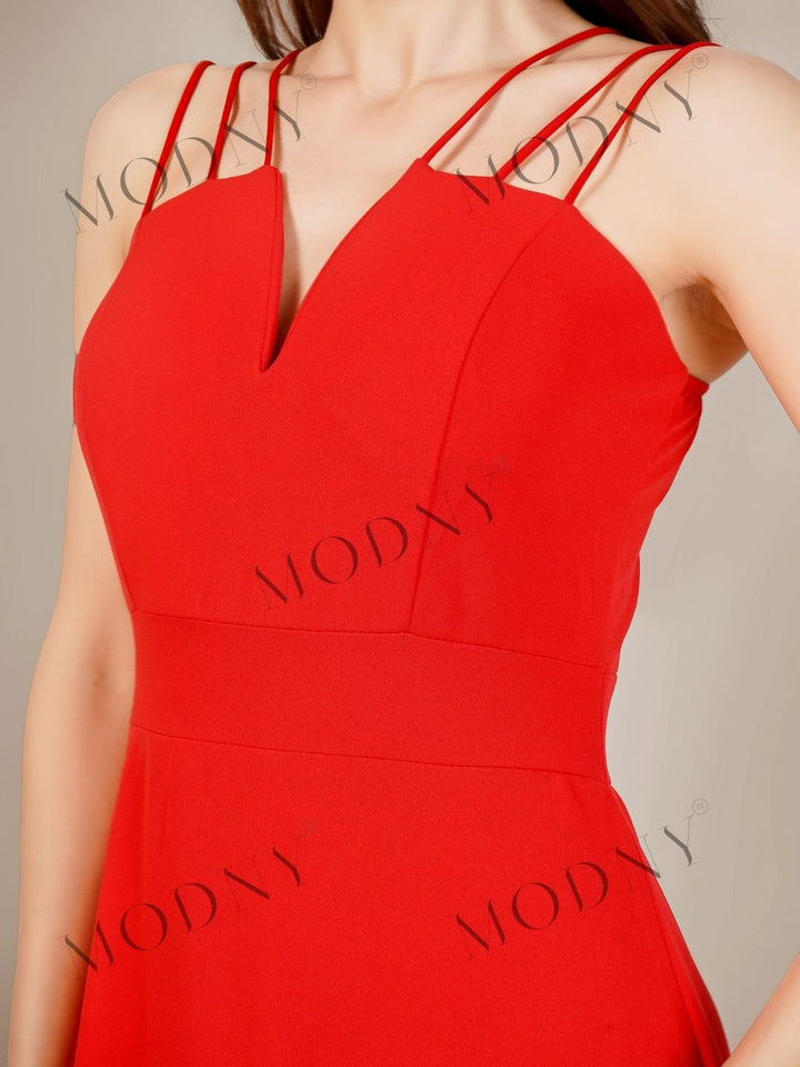 TRIO SRAPPY FLARE MAXI DRESS