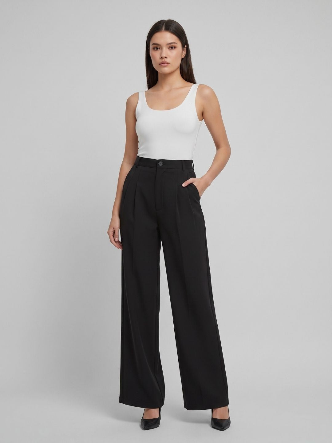 CLASSIC KOREAN DOUBLE PLEATES PANTS