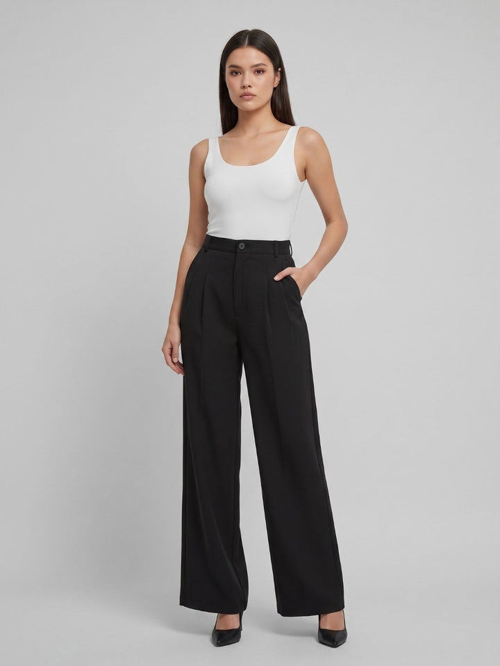CLASSIC KOREAN DOUBLE PLEATES PANTS