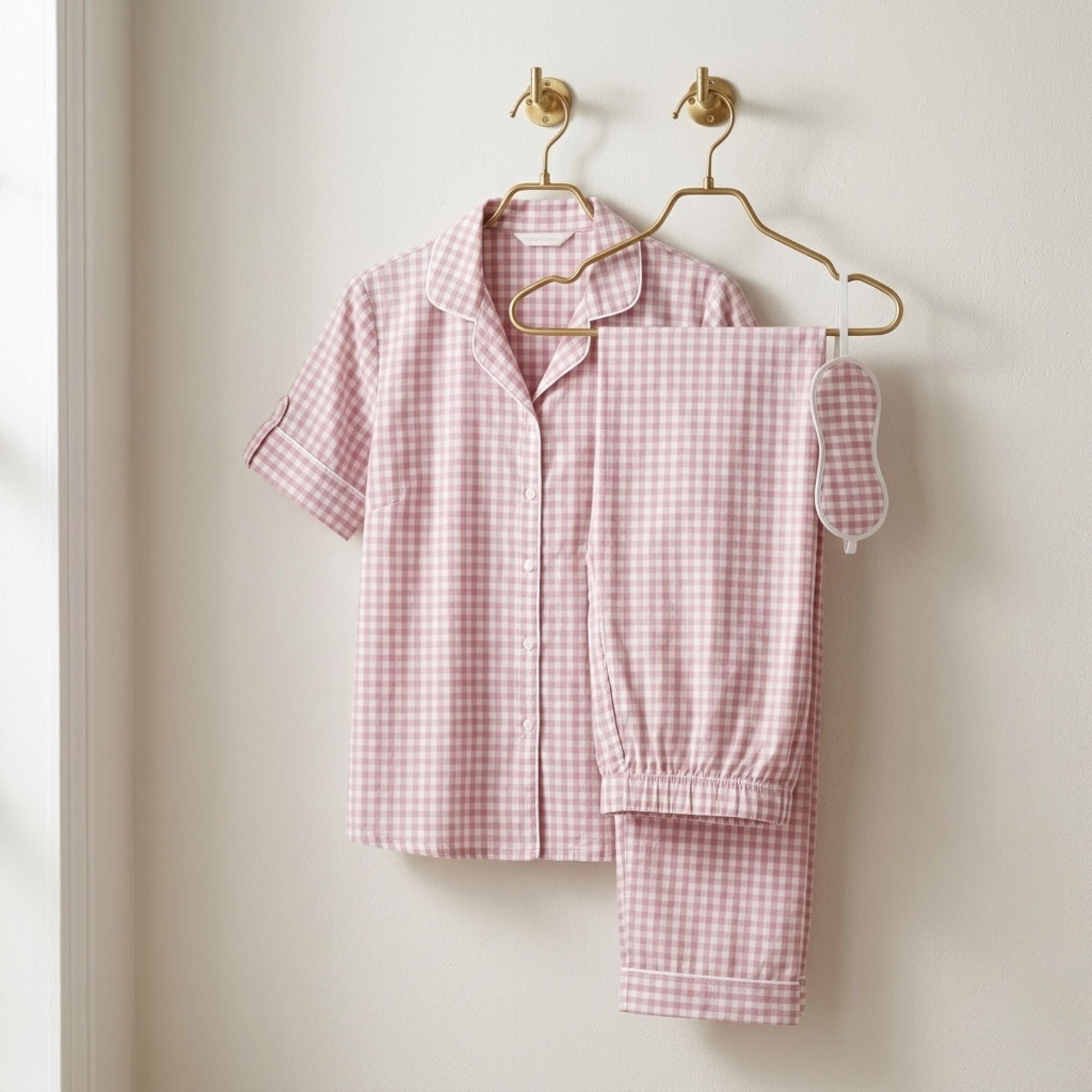 THE HERITAGE SLEEP SET BABY PINK