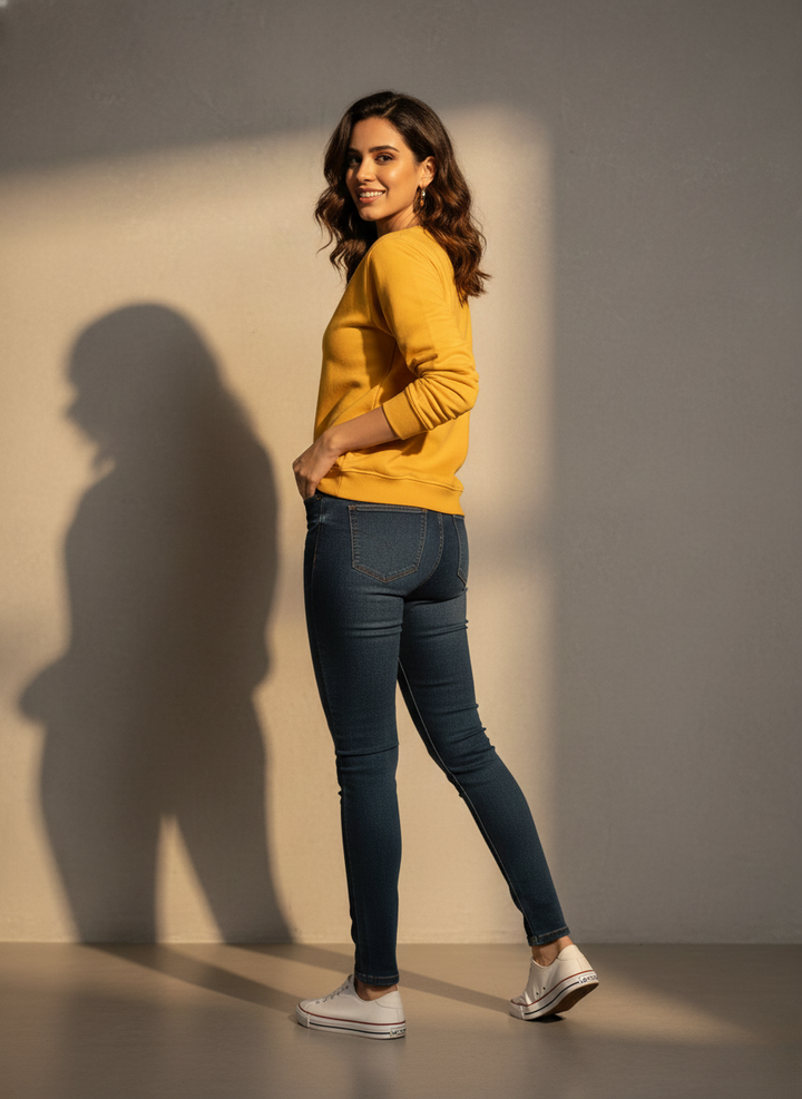 Minimal Yellow Sweatshirt
