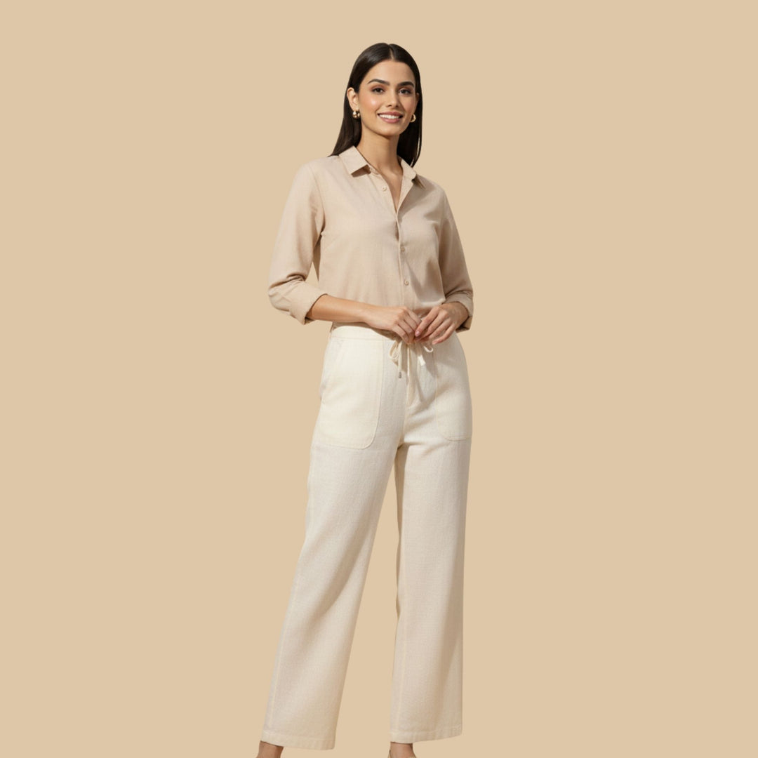 BREEZE STRAIGHT-FIT LINEN PANTS
