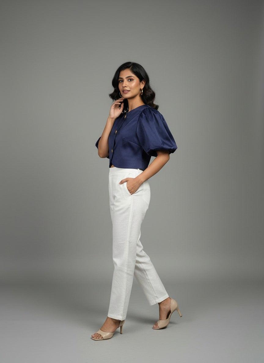 SILKEN GLEAM SATIN TOP