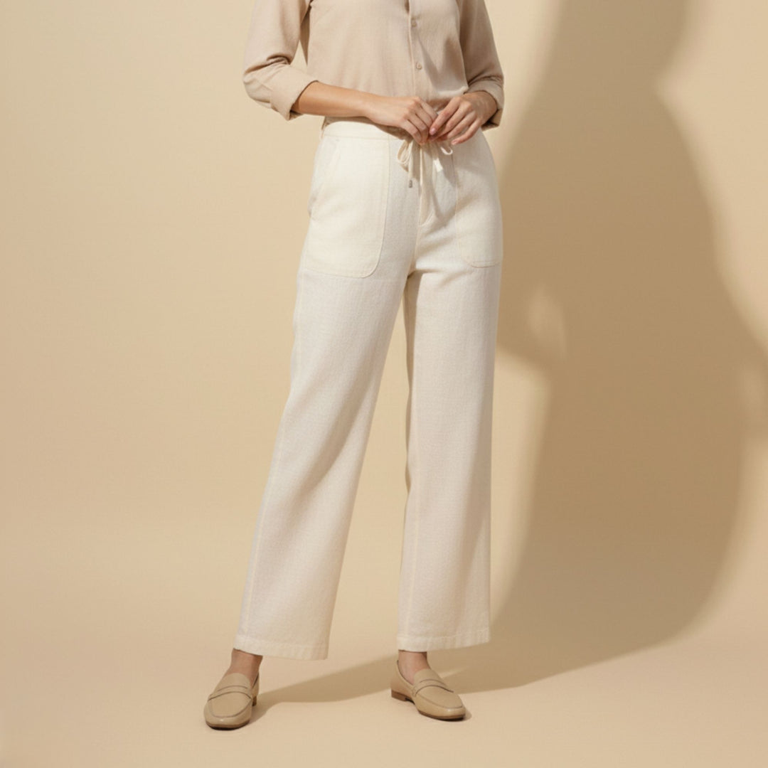 BREEZE STRAIGHT-FIT LINEN PANTS