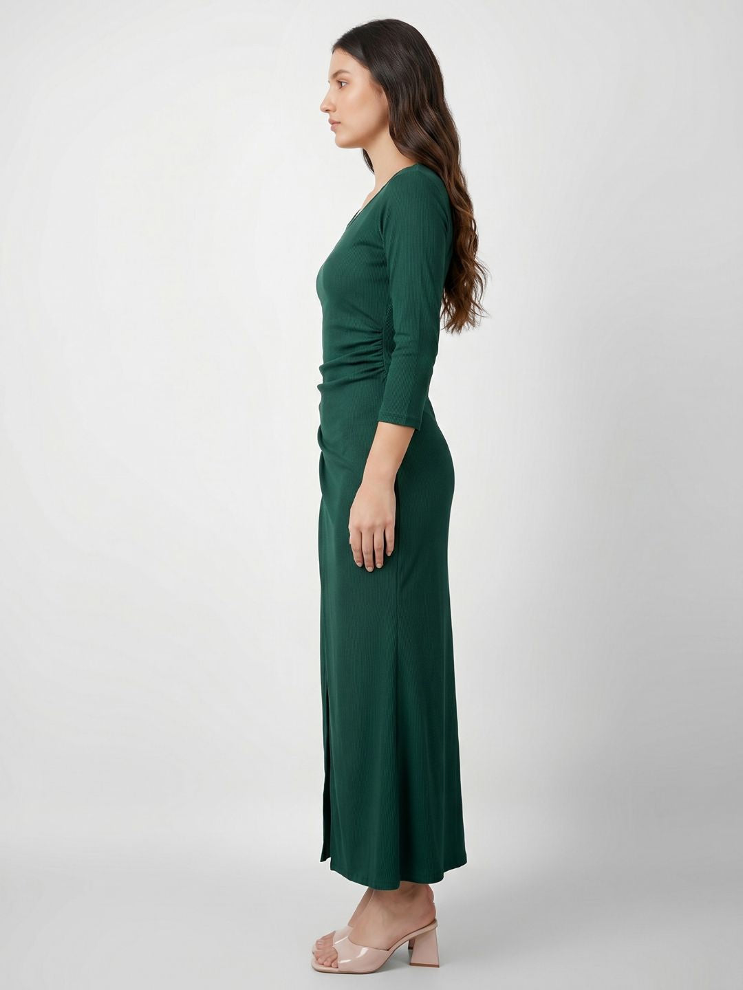 SQUARE NECK CLASSY MAXI DRESS