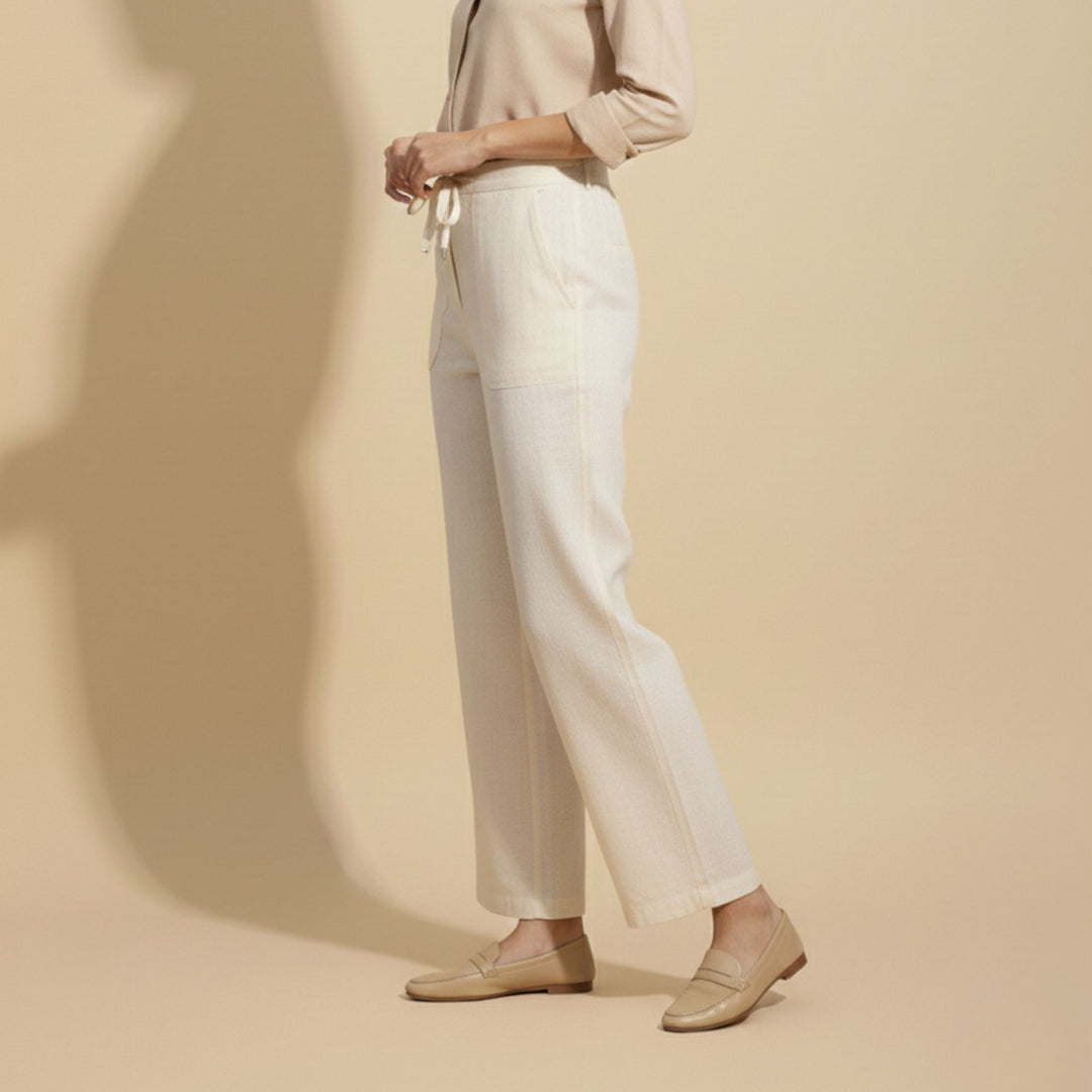 BREEZE STRAIGHT-FIT LINEN PANTS