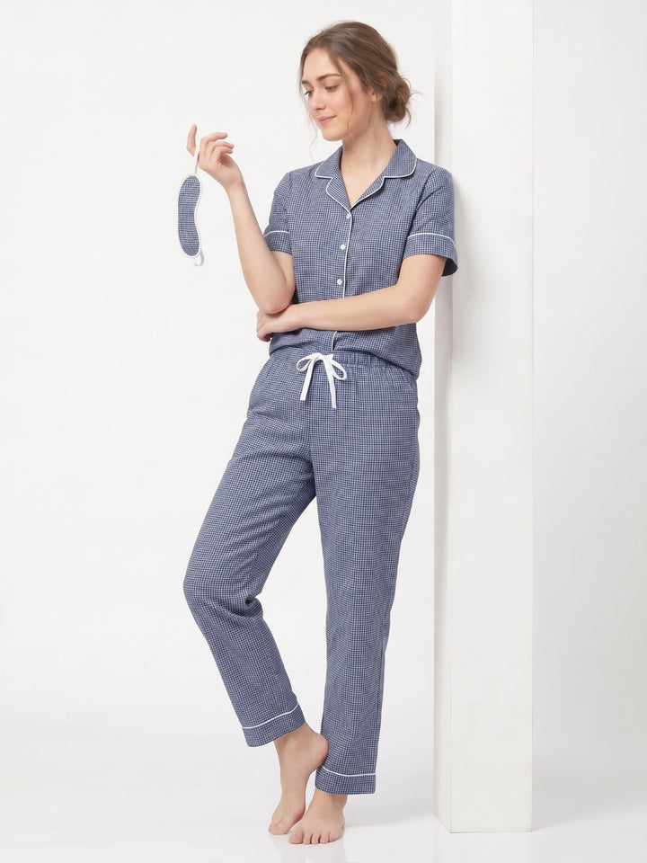 THE HERITAGE SLEEP SET INDIGO