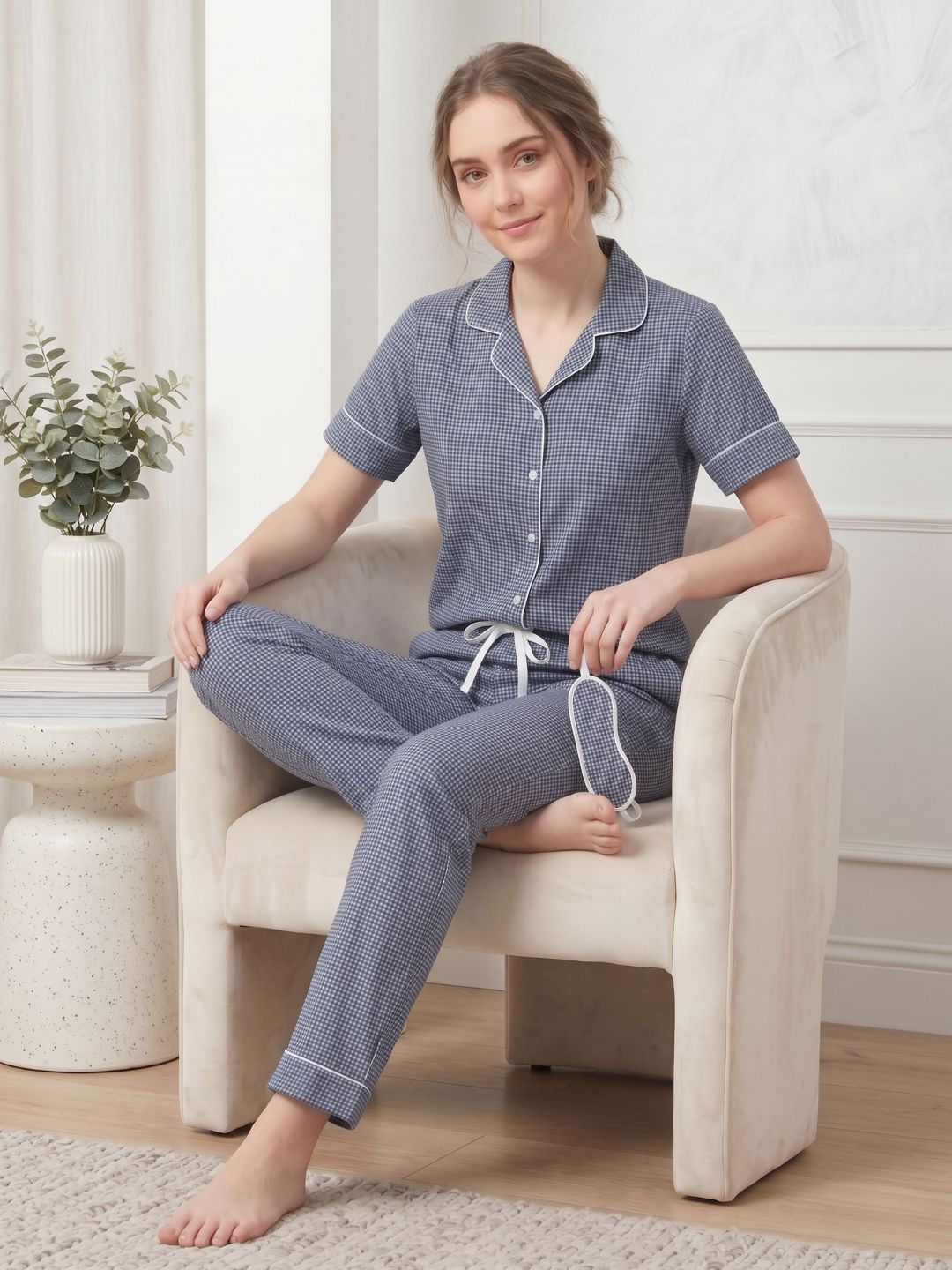 THE HERITAGE SLEEP SET INDIGO