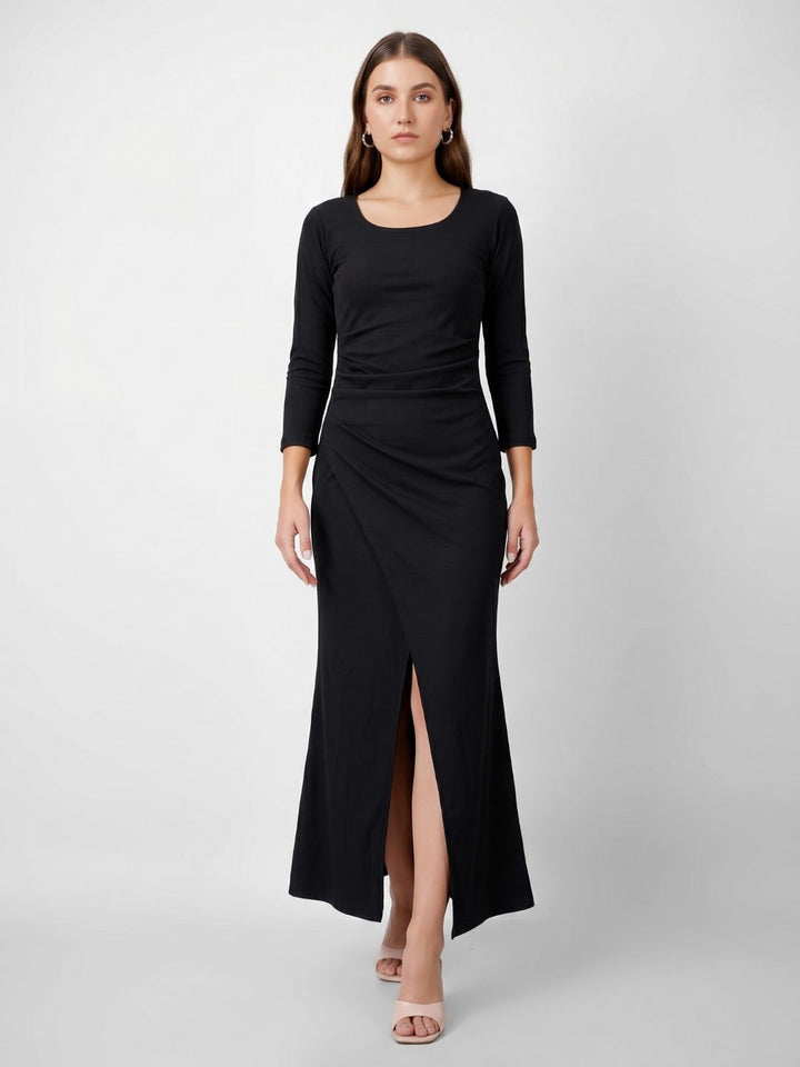 SQUARE NECK CLASSY MAXI DRESS