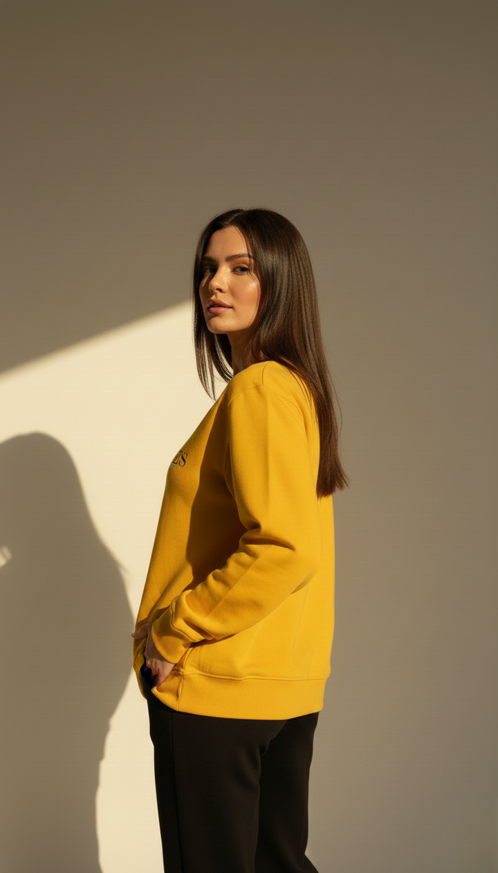 Minimal Yellow Sweatshirt