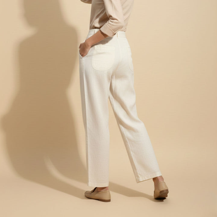BREEZE STRAIGHT-FIT LINEN PANTS