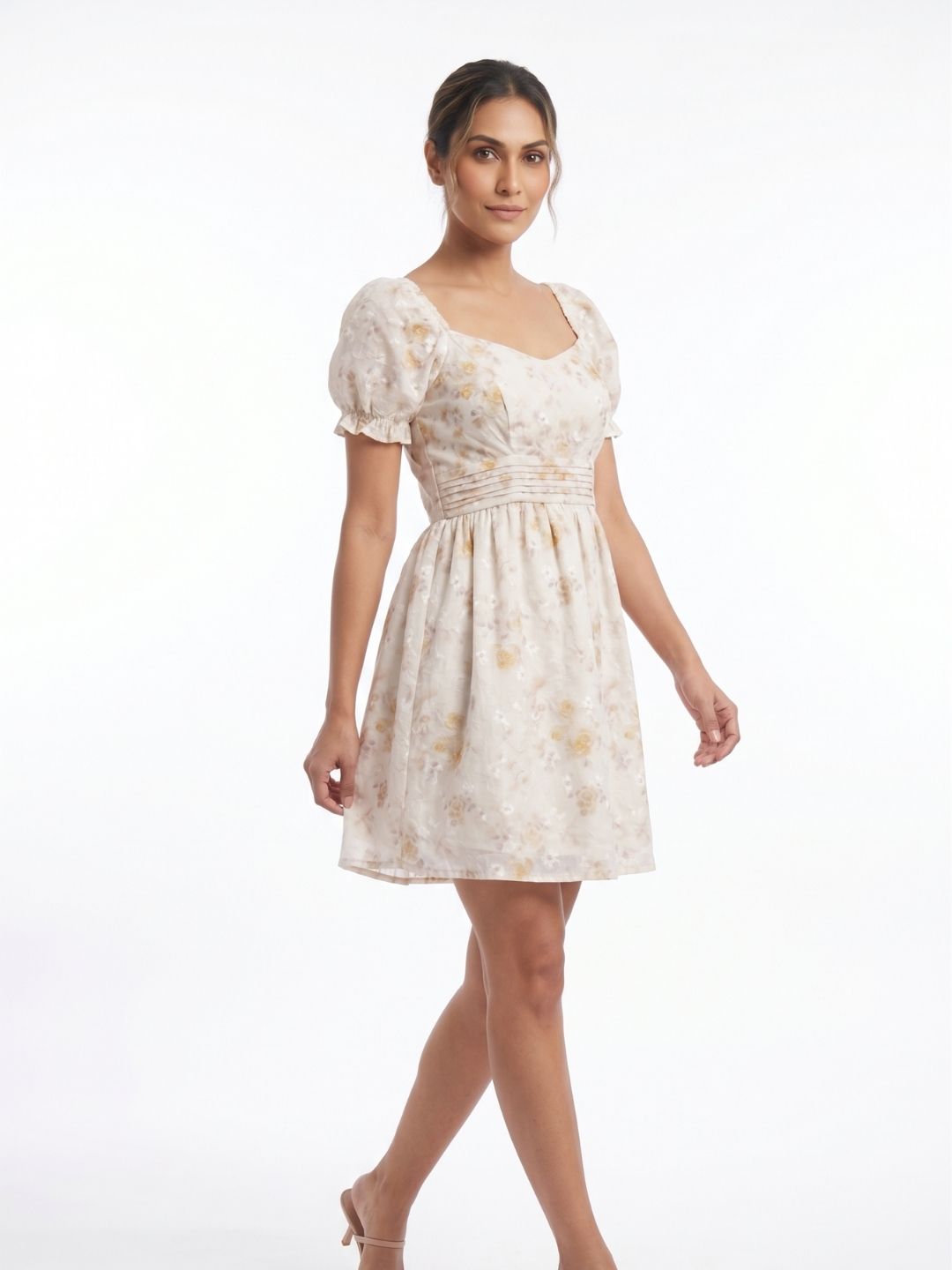 FLORAL PRINTED MINI DRESS