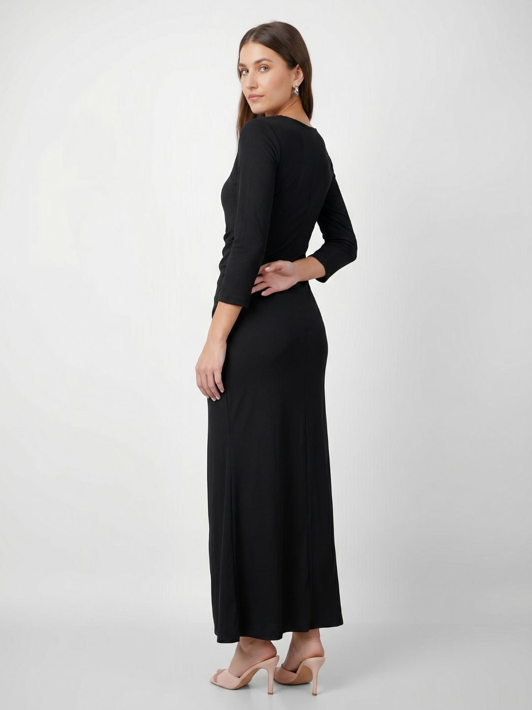 SQUARE NECK CLASSY MAXI DRESS