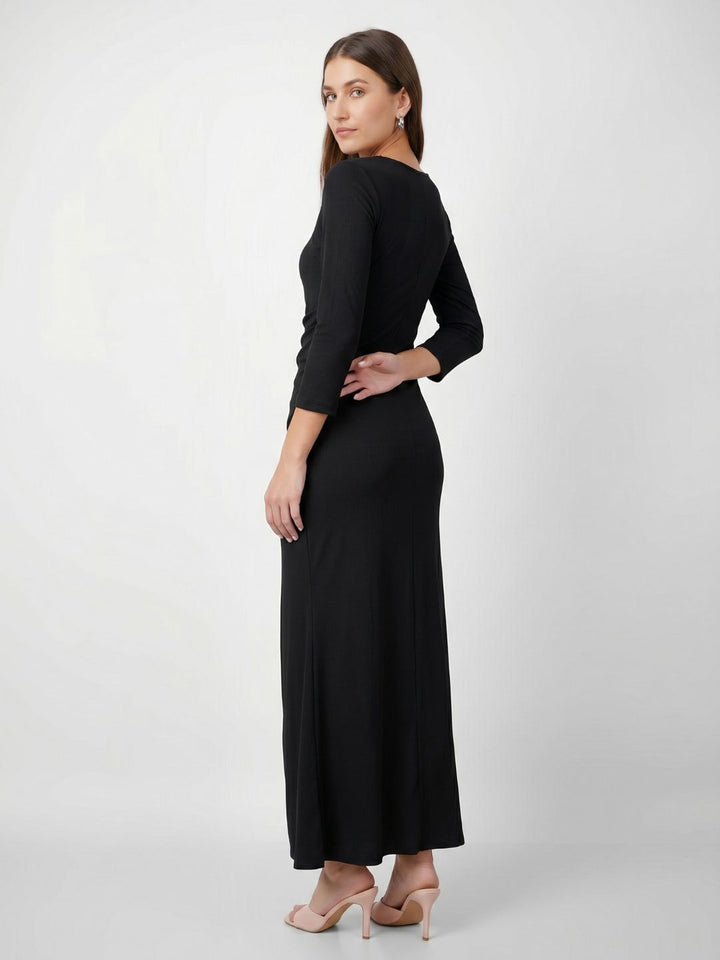 SQUARE NECK CLASSY MAXI DRESS