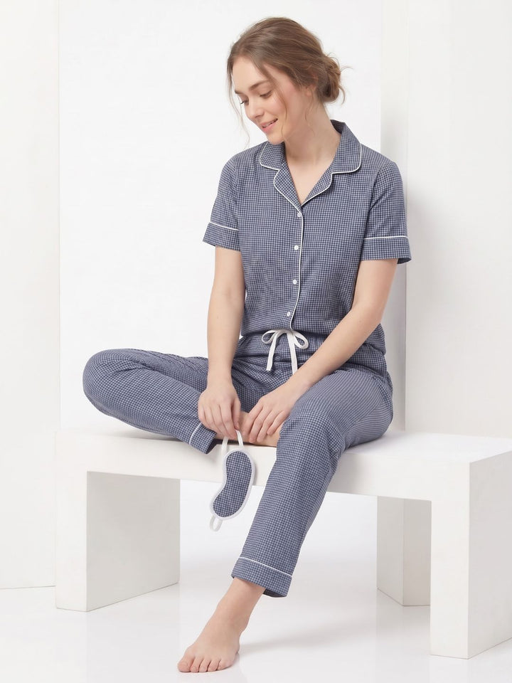 THE HERITAGE SLEEP SET INDIGO
