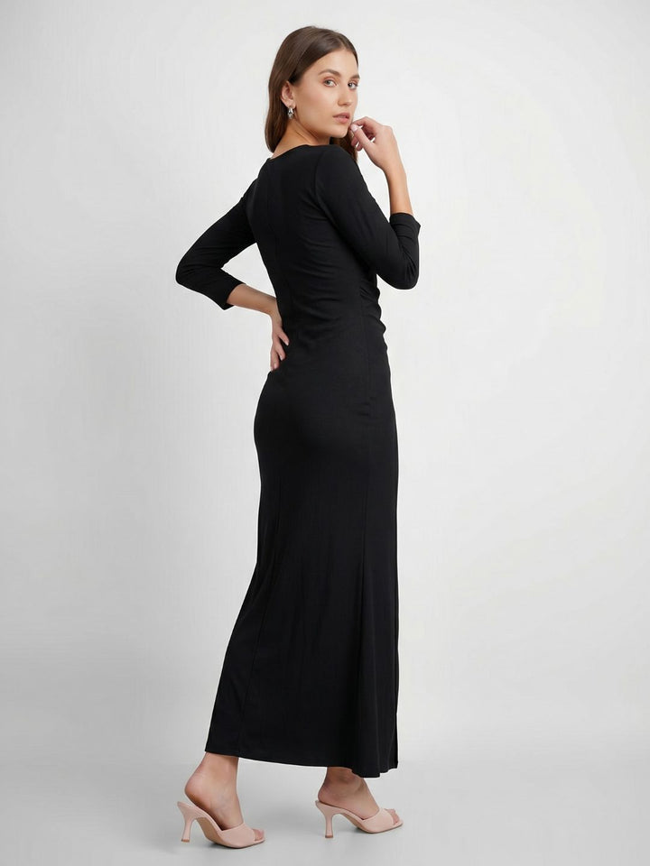 SQUARE NECK CLASSY MAXI DRESS