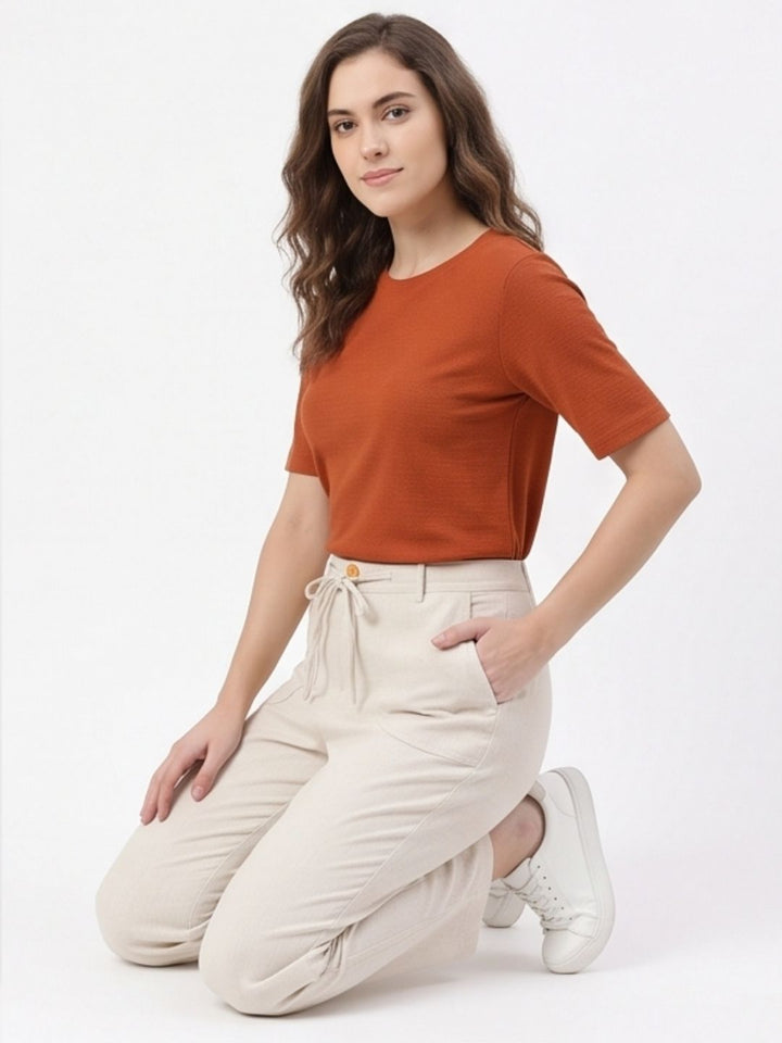 IVORY BREEZE LINEN PANTS