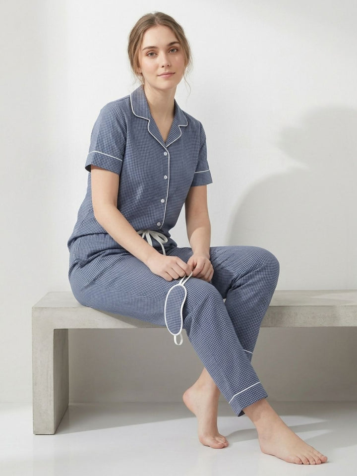 THE HERITAGE SLEEP SET INDIGO