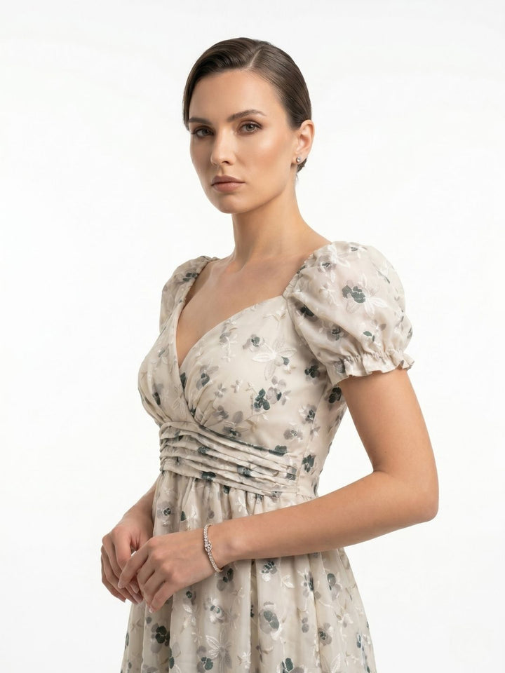 FLORAL PRINTED MINI DRESS