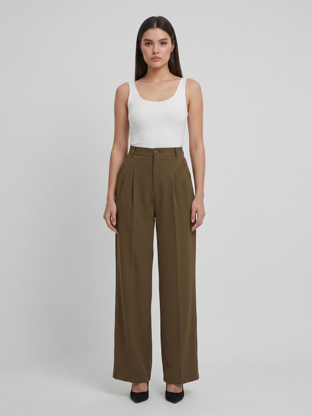 CLASSIC KOREAN DOUBLE PLEATES PANTS
