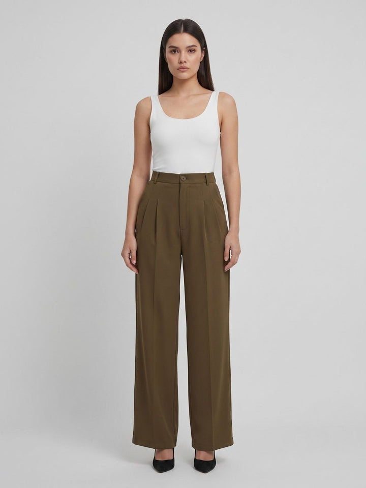 CLASSIC KOREAN DOUBLE PLEATES PANTS
