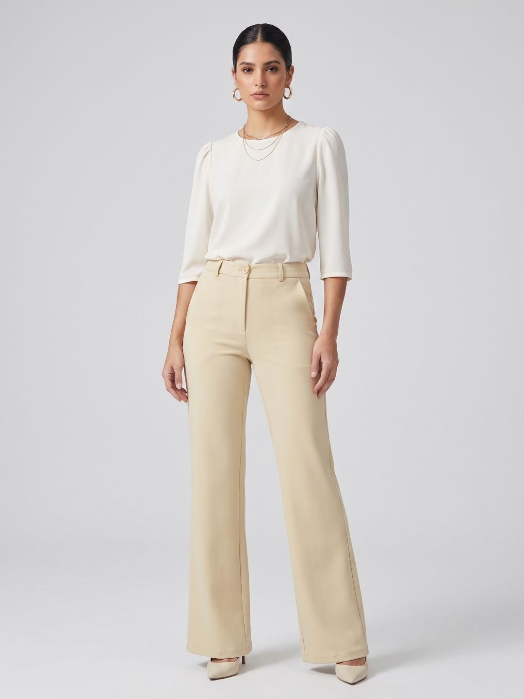 KOREAN WIDE LEG PANTS